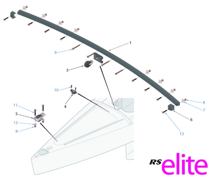 RS Elite Hull Parts - Foredeck Area