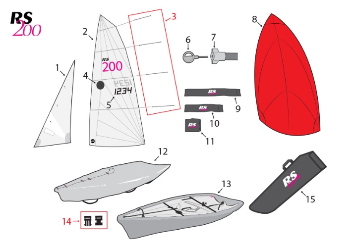 RS200 SAILS+COVERS