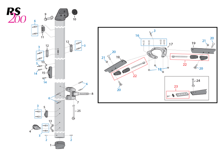 RS200 PRE1600 MAST PARTS V2