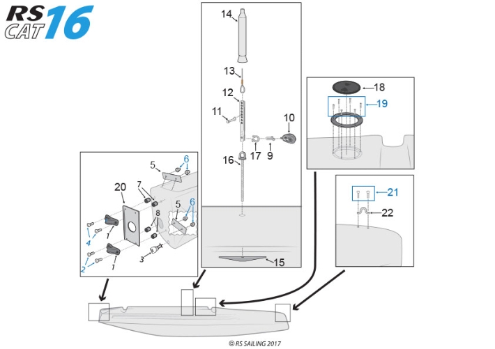 RS CAT16 Hull Parts