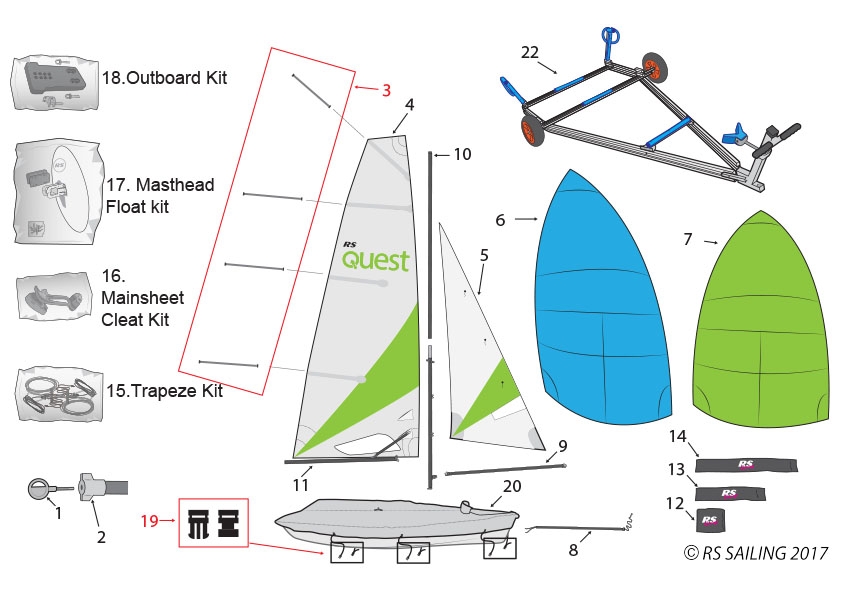 RS Quest Sails, Spars & Accessories RS Sailing