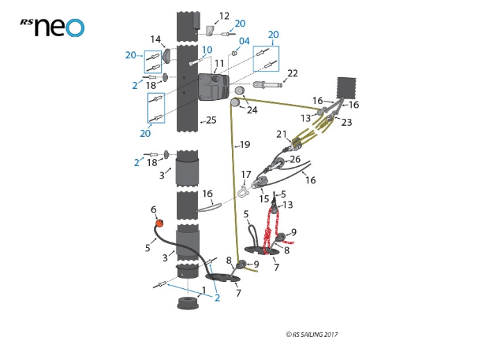 RS NEO Lower Mast Parts v2