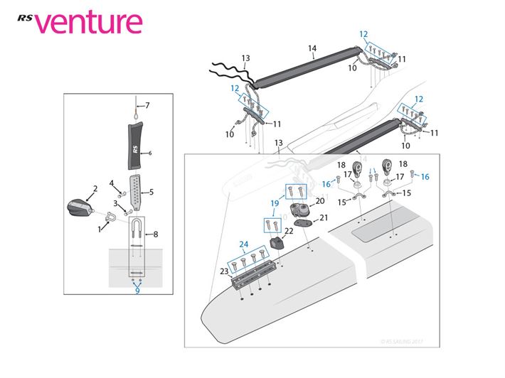 RS Venture S Hull Parts - Crew Area