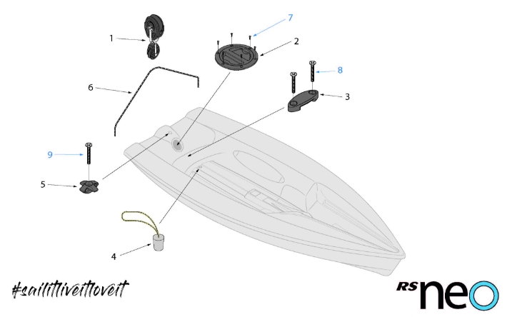 RS Neo Hull Parts - Rear Cockpit Area