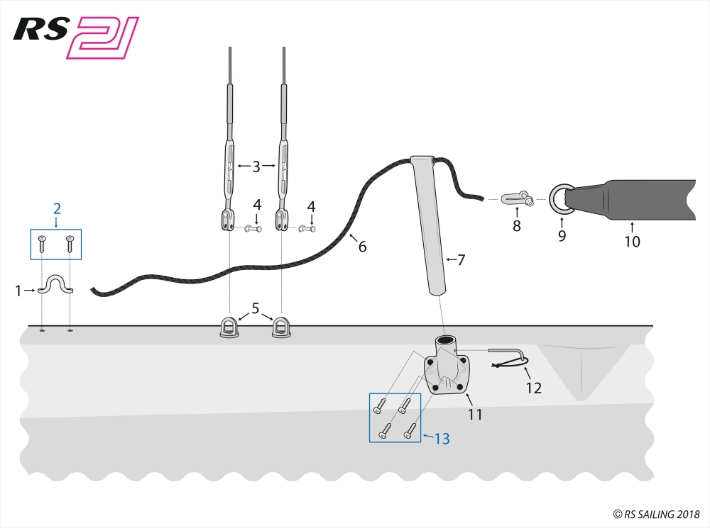 RS21 Hull Parts - Side Deck V2