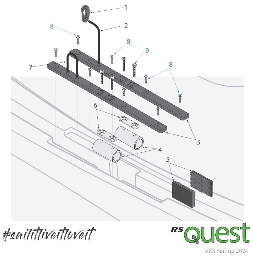 RS Quest Hull Parts Centreboard Case Area RS Sailing