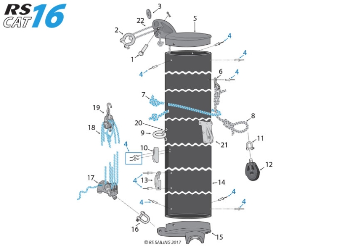 RS CAT16 MastPart